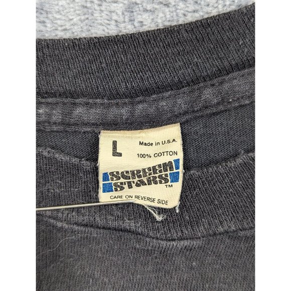 VTG Genesis Concert Shirt Mens LG '83 '84 Tour Single Stitch Classic Rock Black - Picture 15 of 15